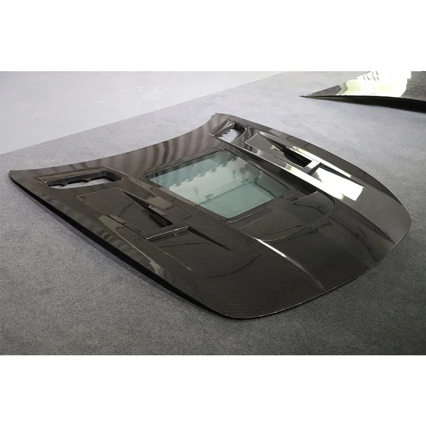 Upgrade IMP Style Dry Carbon Fiber Bonnet Hood For  GT GTS Car Body Kit